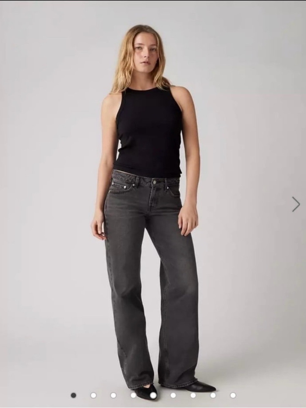 Levi's Low Loose Jeans in Charcoal